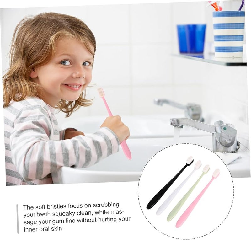 Portable Toothbrush For Adults Soft Bristles Gentle Cleaning 16 Pack Random Colors - Image 4